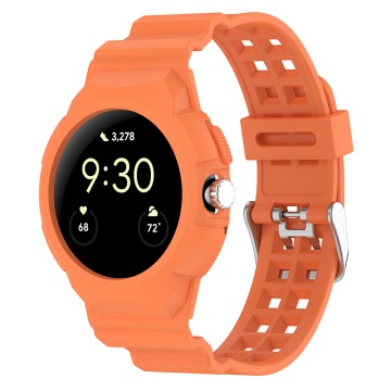 Curea Google Pixel Watch Techsuit W065 , 41mm - Portocaliu - Img 1