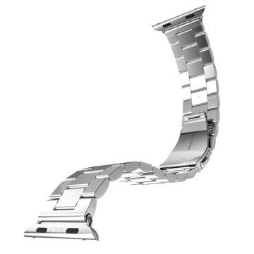 Curea Techsuit W036 - Apple Watch 1/2/3/4/5/6/7/8/9/10/SE/SE 2 (38/40/41/42mm) - Argintiu - Img 5