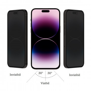 Folie protecție telefon privacy IPhone 13 Pro Max - Img 3