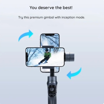 Gimbal stabilizator telefon cu face tracking Techsuit F10 Pro - Negru - Img 4