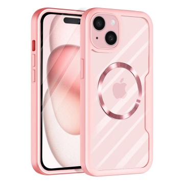 Husa 360° iPhone 15 Plus Techsuit ColorVerse - Roz - Img 1