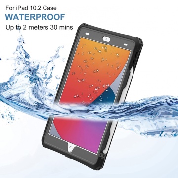 Husa 360 iPad 8 10.2" (2020) ShellBox Waterproof IP68 - Negru - Img 7