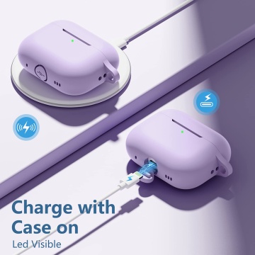 Husa Apple AirPods Pro Techsuit Silicone Case - Violet - Img 3