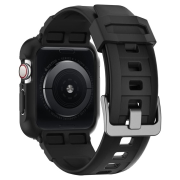 Husa Apple Watch 4/5/6/7/8/9/SE/SE 2 (44/45mm) Spigen Rugged Armor Pro - Negru - Img 2
