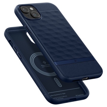 Husa Caseology Parallax MagSafe - iPhone 15 - Midnight Blue - Img 3