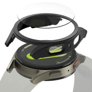 Husa + folie Samsung Galaxy Watch7 40mm Ringke Slim - Negru Mat - Img 1