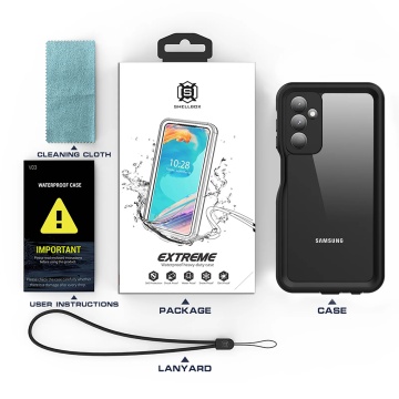 Husa impermeabila Samsung Galaxy A25 5G ShellBox Waterproof IP68 - Negru - Img 4