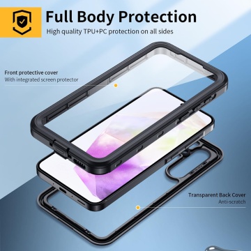 Husa impermeabila Samsung Galaxy A35 5G ShellBox Waterproof IP68 - Negru - Img 6