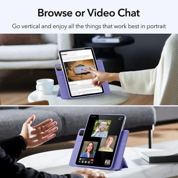 Husa ipad Air 5 (2022) ESR Rebound Hybrid - Violet - Img 5