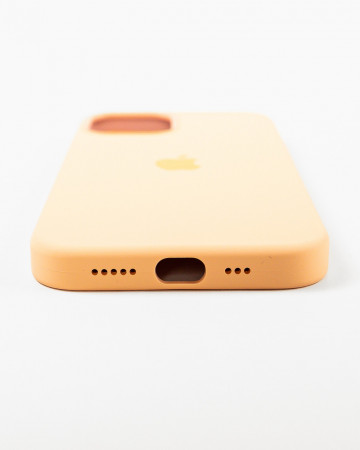 Husa Iphone 12 din silicon Portocaliu 1 MagSafe - Img 3