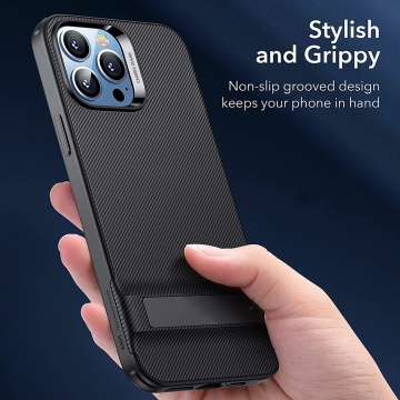 Husa iPhone 13 Pro ESR Air Shield Boost Kickstand - Negru - Img 5