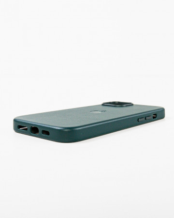 Husa Iphone 14 Plus din piele naturala Verde MagSafe - Img 2