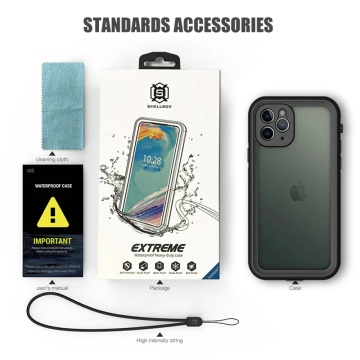 Husa Iphone 14 Pro Max ShellBox - Waterproof IP68 Case, Negru - Img 3