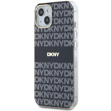 Husa iPhone 15 - DKNY IML Mono & Stripe MagSafe (DKHMP15SHRHSEK) - Black - Img 4