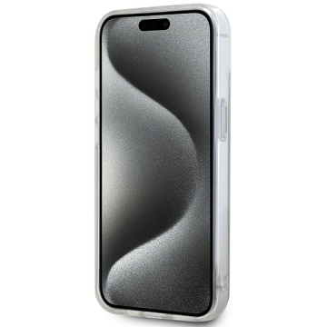 Husa iPhone 15 Plus - DKNY IML Checkered Mono Pattern & Printed Stripes MagSafe (DKHMP15MHCPTSE) - Beige - Img 5