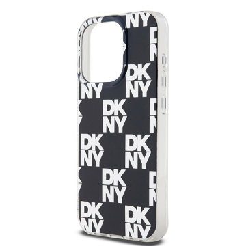 Husa iPhone 15 Pro - DKNY IML Checkered Mono Pattern (DKHCP15LHDLCEK) - Black - Img 5