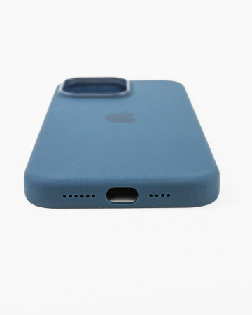 Husa Iphone 15 Pro Max din silicon Navy Blue MagSafe - Img 3