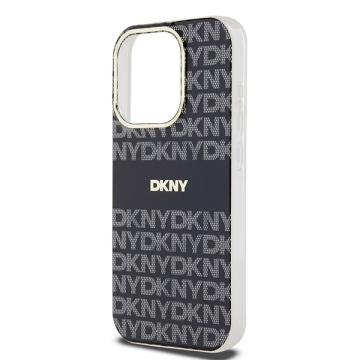 Husa iPhone 15 Pro Max - DKNY IML Mono & Stripe MagSafe (DKHMP15XHRHSEK) - Black - Img 6