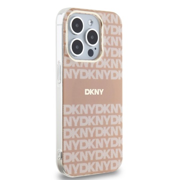 Husa iPhone 15 Pro Max - DKNY IML Mono & Stripe MagSafe (DKHMP15XHRHSEP) - Pink - Img 2