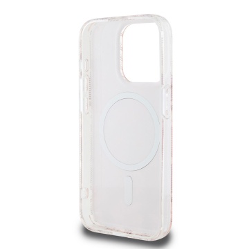 Husa iPhone 15 Pro Max originala Guess IML GCube MagSafe GUHMP15XHGCUSTGP- Roz - Img 2