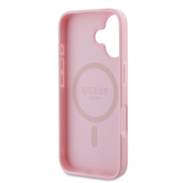 Husa iPhone 16 Plus Guess IML Rhinestones MagSafe - Roz - Img 7