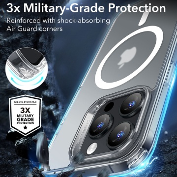 Husa iPhone 16 Pro ESR Classic Hybrid HaloLock- Clear Frost - Img 7