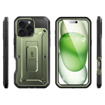 Husa iPhone 16 Pro Supcase Unicorn Beetle Pro - Verde - Img 2