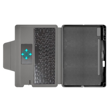 Husa Lenovo Tab P11 Pro Gen 2 11.2 -Techsuit - KeyTab Pro (cu tastatură fără fir RGB/suport stilou) - Negru (Copy 6) - Img 6