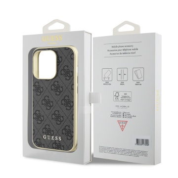 Husa originala Guess iPhone 15 Pro Max Hardcase 4G Charms Collection, GUHCP15XGF4GGR- Gri - Img 5