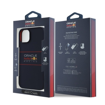 Husa pentru iPhone 15 Pro Max - Red Bull Racing Silicone Horizontal Centered Logo MagSafe (RBHMP15X24SIHSRV) - Navy - Img 5