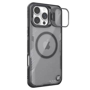Husa pentru iPhone 16 Pro Max - Nillkin Iceblade Prop Magnetic (without Camera Cutout) - Black - Img 1