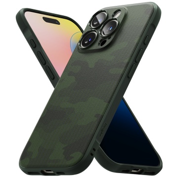 Husa pentru iPhone 16 Pro Max - Ringke Onyx Design - Camo Green - Img 2