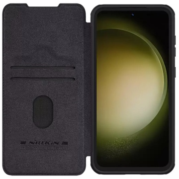 Husa Samsung Galaxy S23 FE Nillkin QIN Pro Leather, Black - Img 5