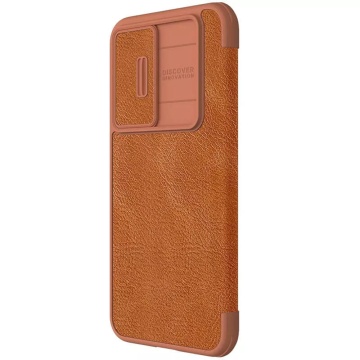 Husa Samsung Galaxy S23 FE Nillkin QIN Pro Leather, Brown - Img 2