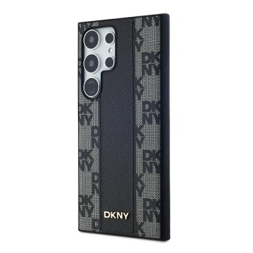 Husa Samsung Galaxy S24 Ultra - DKNY Leather Checkered Mono Pattern MagSafe (DKHMS24LPCPVSLK) - Black - Img 2
