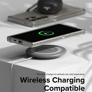 Husa Samsung Galaxy S24 Ultra Ringke - Fusion X, Transparent Mat - Img 5