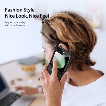 Husa Samsung Galaxy Z Flip 6 Dux Ducis Fitt - Roz - Img 5