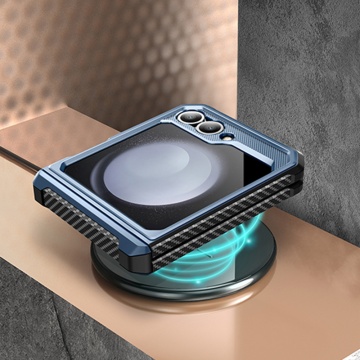 Husa Samsung Galaxy Z Flip6 Supcase Unicorn Beetle Pro - Albastru - Img 3
