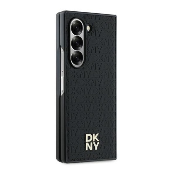 Husa Samsung Galaxy Z Fold6 - DKNY Leather Repeat Pattern Stack Logo (DKHMZFD6PSHRPSK) - Black - Img 4