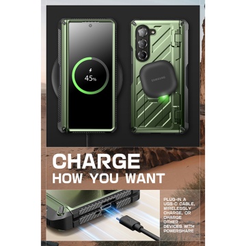 Husa Samsung Galaxy Z Fold6 Supcase Unicorn Beetle Pro - Verde - Img 6