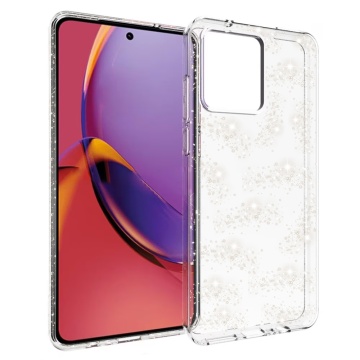 Husa sclipici Motorola Edge 50 Techsuit SparkleSkin - Transparenta - Img 1