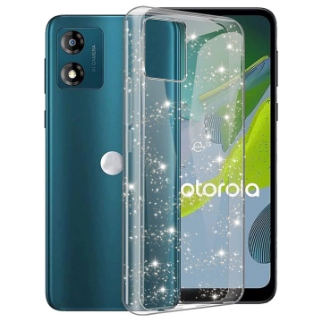 Husa sclipici Motorola Moto E13 Techsuit SparkleSkin - Transparent - Img 1