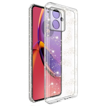 Husa sclipici Motorola Moto G84 Techsuit SparkleSkin - Transparent - Img 1