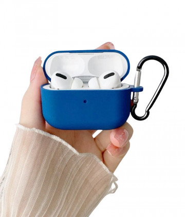 Husa Silicon AirPods Pro Blue - Img 1
