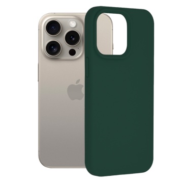 Husa Silicon iPhone 15 Pro Max, Verde - Img 1