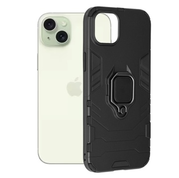 Husa Silicone Shield - iPhone 15 Plus , Negru - Img 1