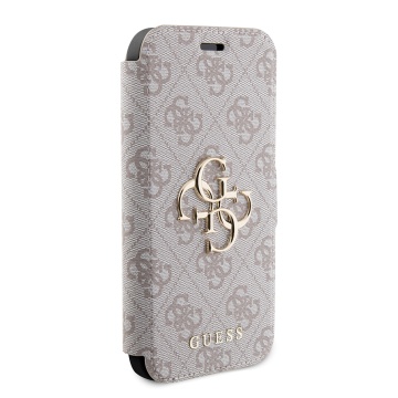 Husa tip carte iPhone 15 Pro Guess Book 4G GUBKP15L4GMGPI - Roz - Img 5