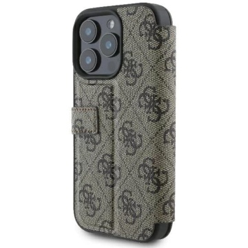 Husa tip carte iPhone 16 Pro Guess Book 4G- Maro - Img 7