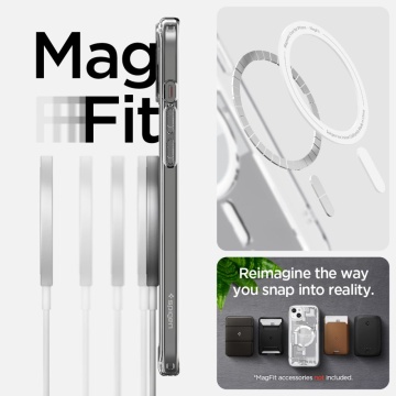 Husa Ultra Hybrid MagSafe Zero One - iPhone 15 - White - Img 7