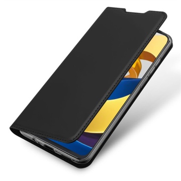 Husa Xiaomi Poco M4 Pro 5G Dux Ducis Flip Stand Book - Negru - Img 3